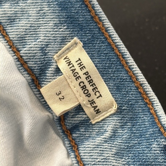 Madewell The Perfect Vintage Crop Jean in Sudbury Wash SZ 32 - Picture 4 of 9